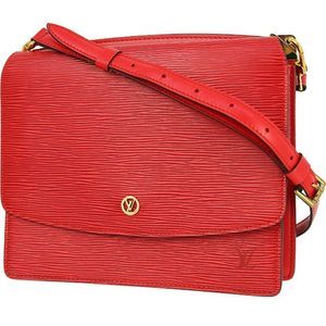 Louis Vuitton Grenelle Pochette Red Epi Clutch Bag Crossbody Bag